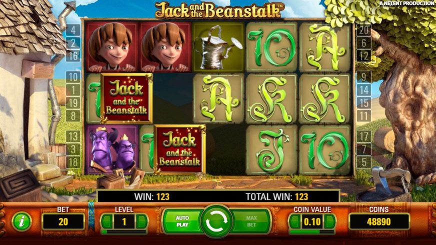 Jack and the Beanstalk slot screen 2