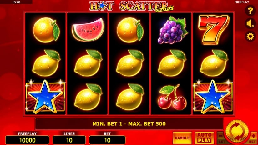 Hot Scatter Deluxe slot screen 1