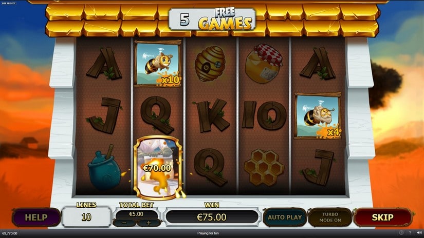 Bee Frenzy slot screen 5