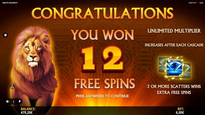 Majestic Megaways slot screen 4