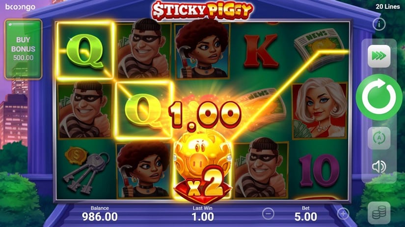 Sticky Piggy slot screen 2