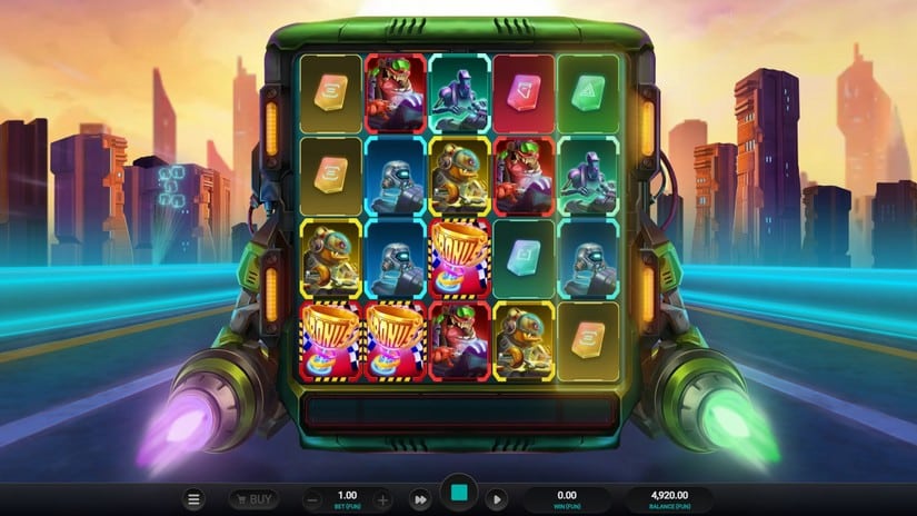 Galactic Racers slot screen 2