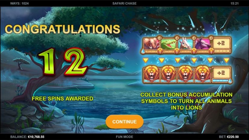 Safari Chase slot screen 4