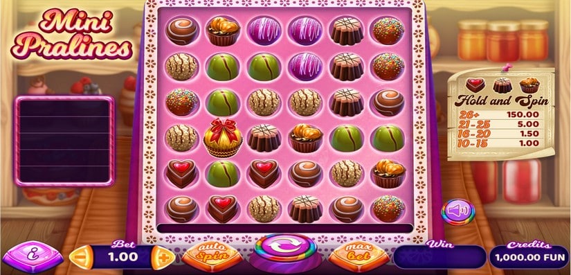 Mini Pralines slot screen 1