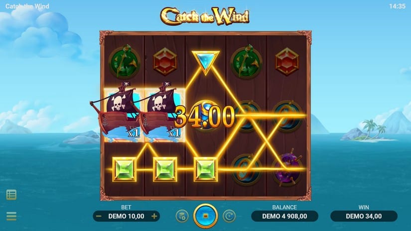 Catch the Wind slot screen 2