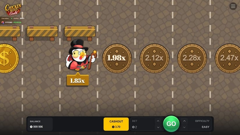 Chicken Road Gold slot screen 2