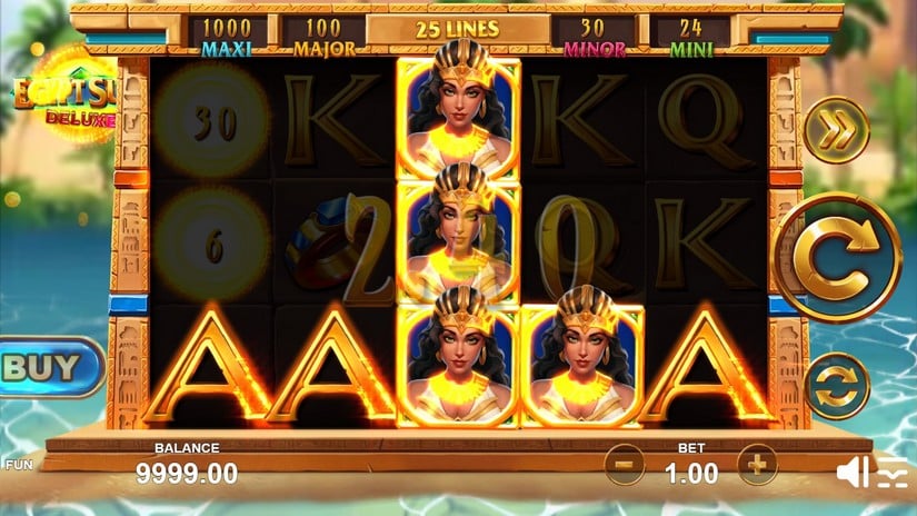 Egypt Sun Deluxe slot screen 2