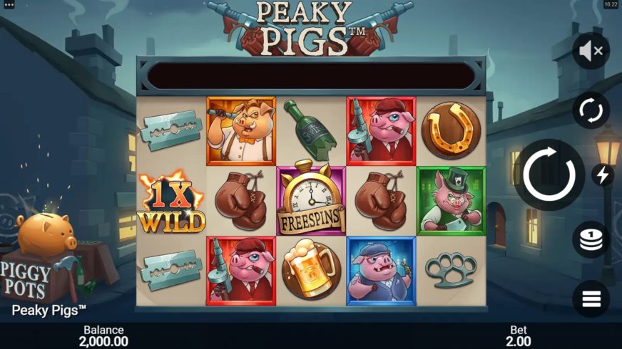 Peaky Pigs slot screen 1