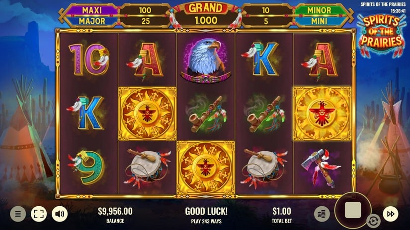Spirits of the Prairies slot screen 2