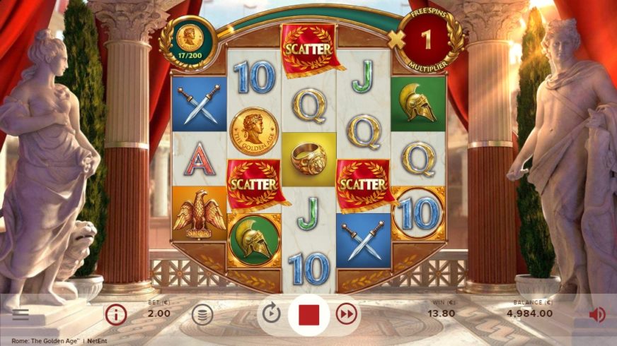 Rome: The Golden Age slot screen 3