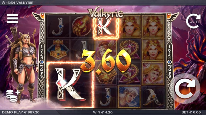 Valkyrie slot screen 3