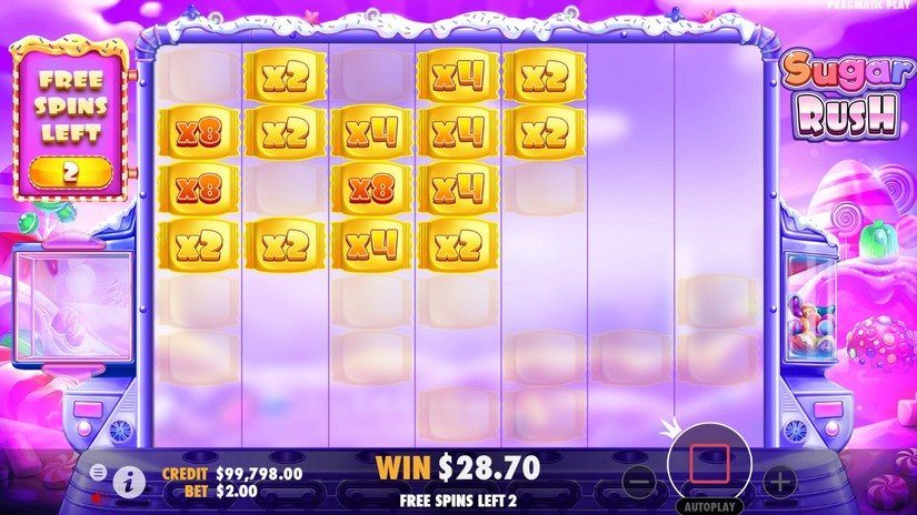Sugar Rush slot screen 1