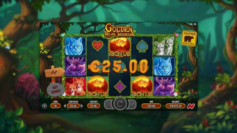Golden Bear Mountain slot screen 3