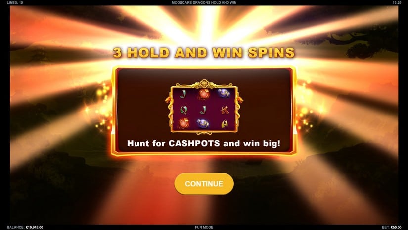 Mooncake Dragons Hold and Win slot screen 2