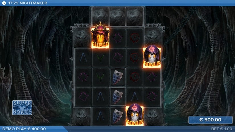 Nightmaker slot screen 2