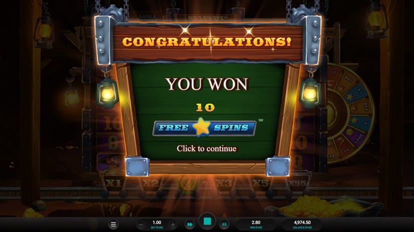 Gold Rush Frenzy Megaways slot screen 3