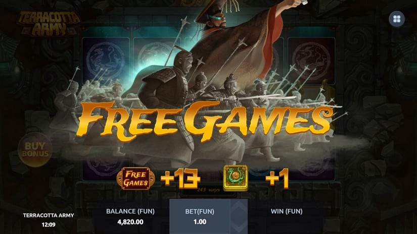 Terracotta Army slot screen 3