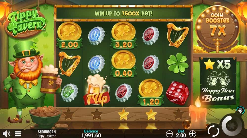 Tippy Tavern slot features