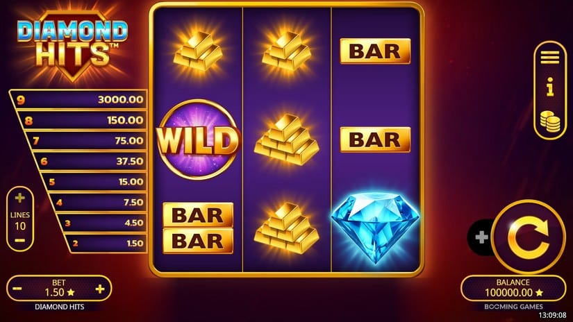 Diamond Hits slot screen 2