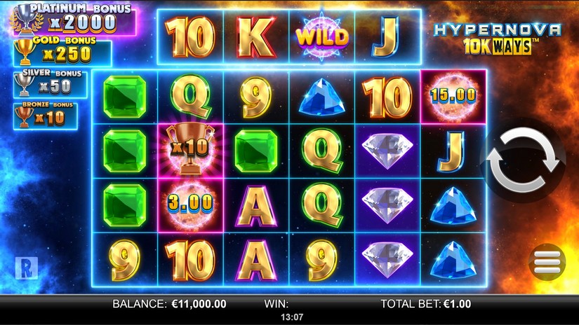 Hypernova 10K Ways slot screen 1