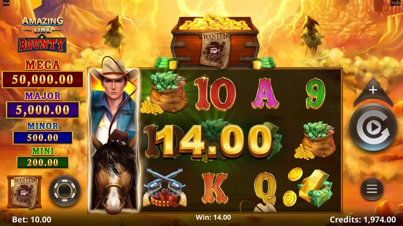 Amazing Link Bounty slot screen 2