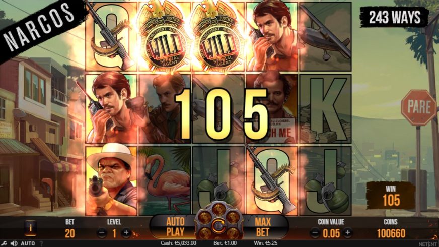 Narcos slot screen 3
