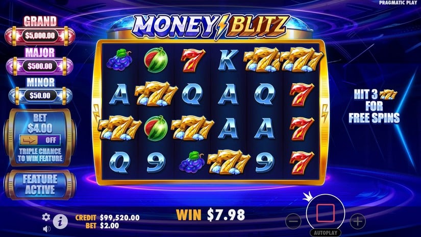 Money Blitz slot screen 2