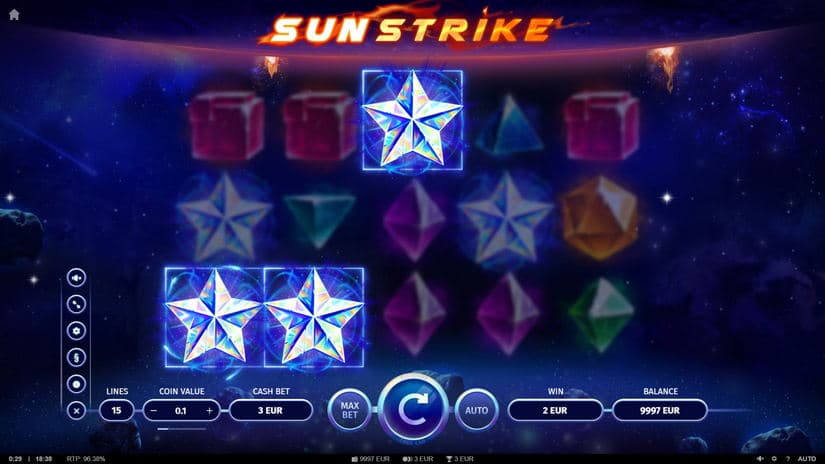SunStrike slot screen 2