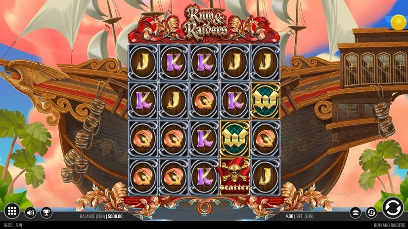 Rum and Raiders slot screen 1