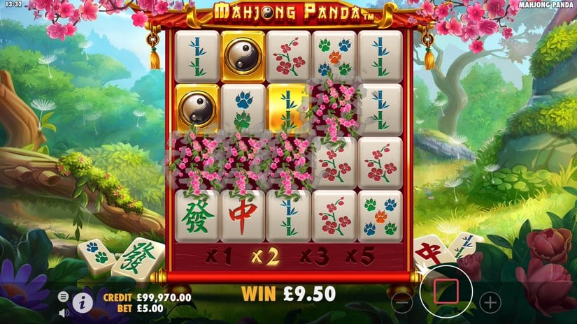 Mahjong Panda slot screen 3