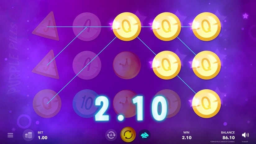Purple Pills slot screen 2