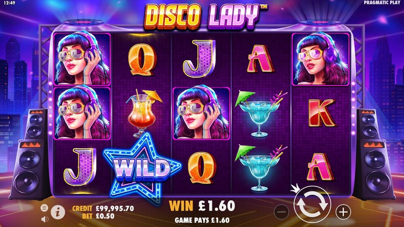 Disco Lady slot screen 3