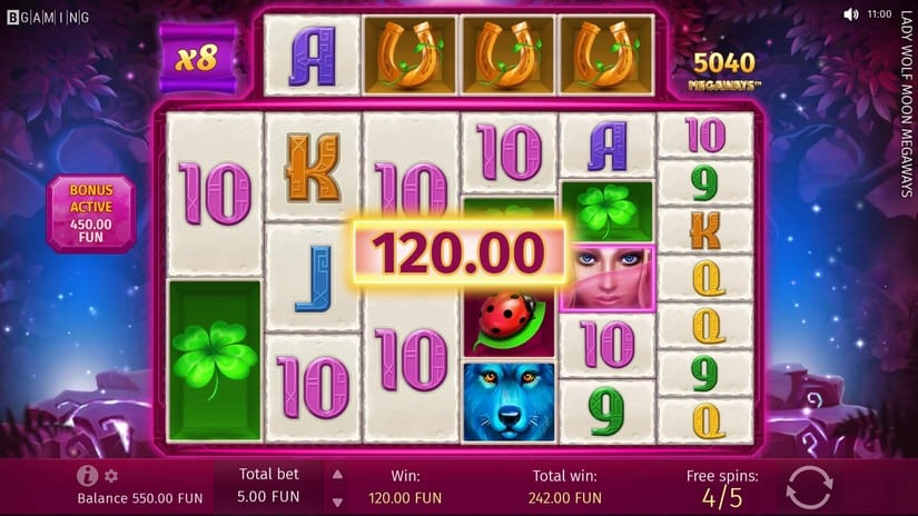 Lady Wolf Moon Megaways slot screen 6