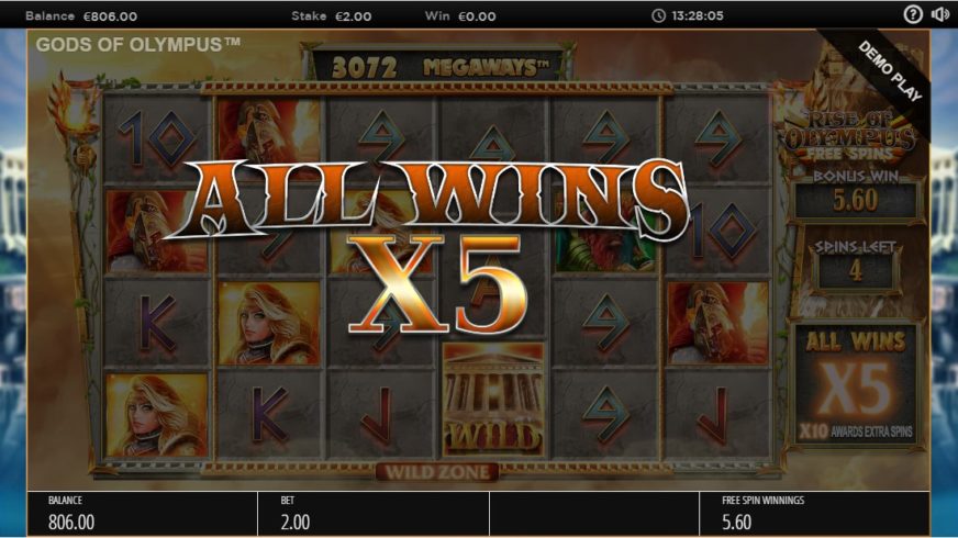 Gods of Olympus Megaways slot screen 7