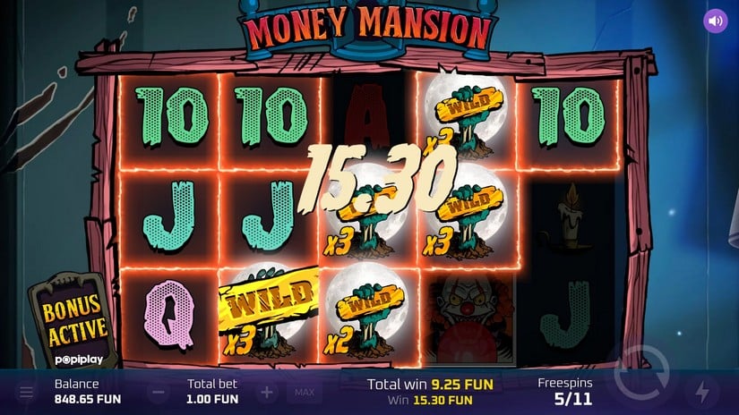 Money Mansion slot screen 6