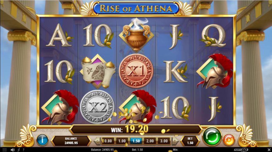 Rise of Athena slot screen 2