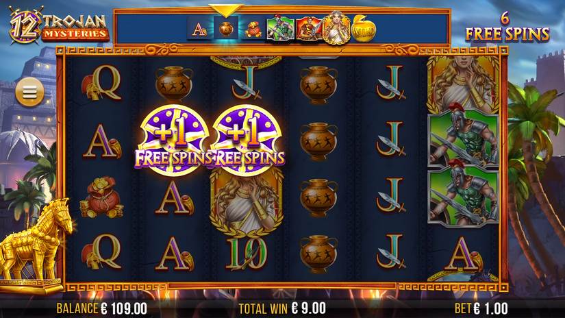 12 Trojan Mysteriesa slot screen 3