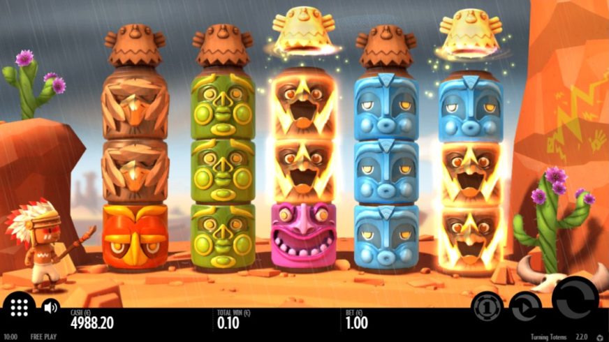 Turning Totems slot screen 2