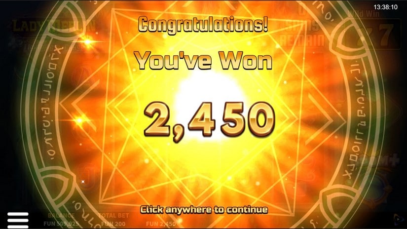 Lady Merlin Lightning Chase slot screen 6