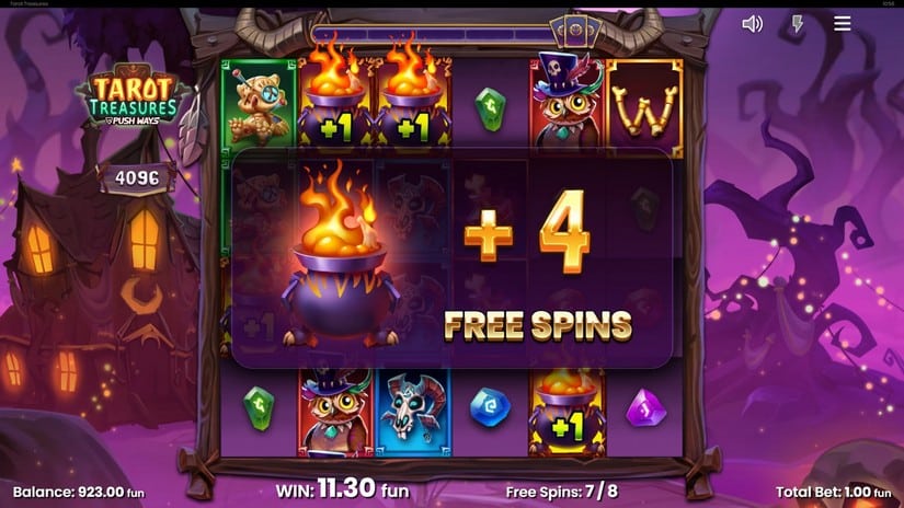 Tarot Treasures slot screen 5