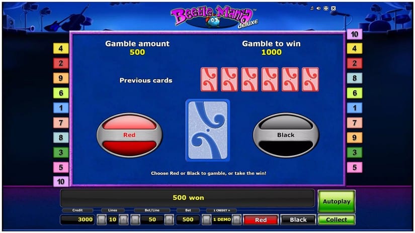 Beetle Mania Deluxe slot screen 4