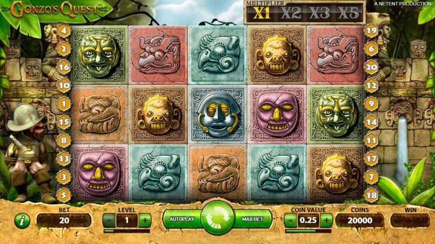Gonzo’s Quest slot screen 1