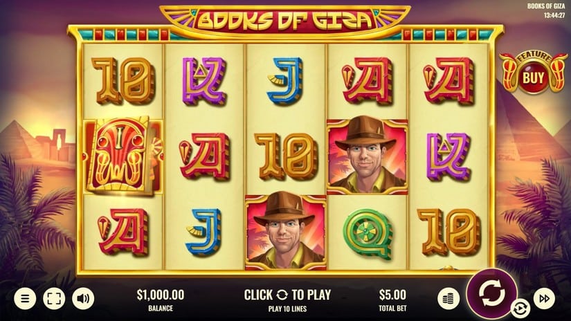 Books of Giza slot screen 1