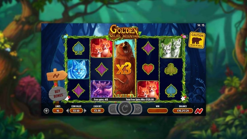 Golden Bear Mountain slot screen 6