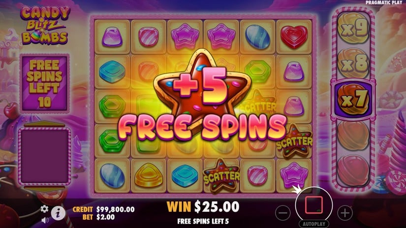 Candy Blitz Bombs slot screen 5