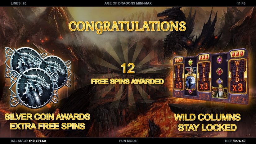 Age of Dragons Mini Max slot screen 2