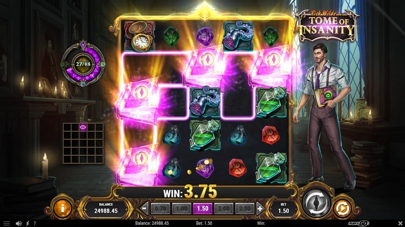 Rich Wilde and the Tome of Insanity slot screen 4