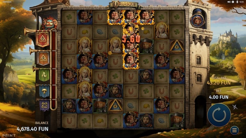 Tarasque slot screen 4