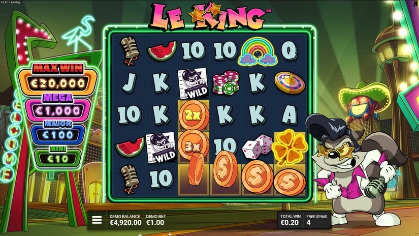 Le King slot screen 4