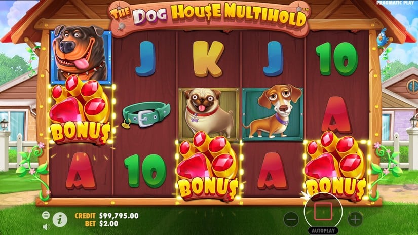 The Dog House Multihold slot screen 2